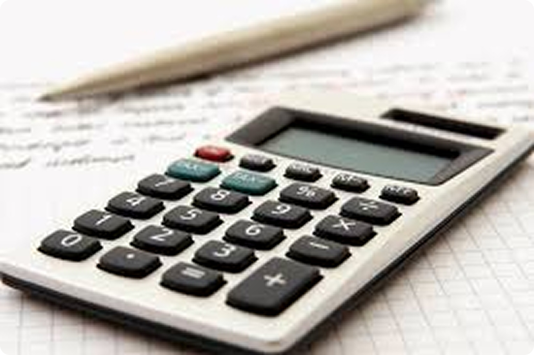 calculator on desk